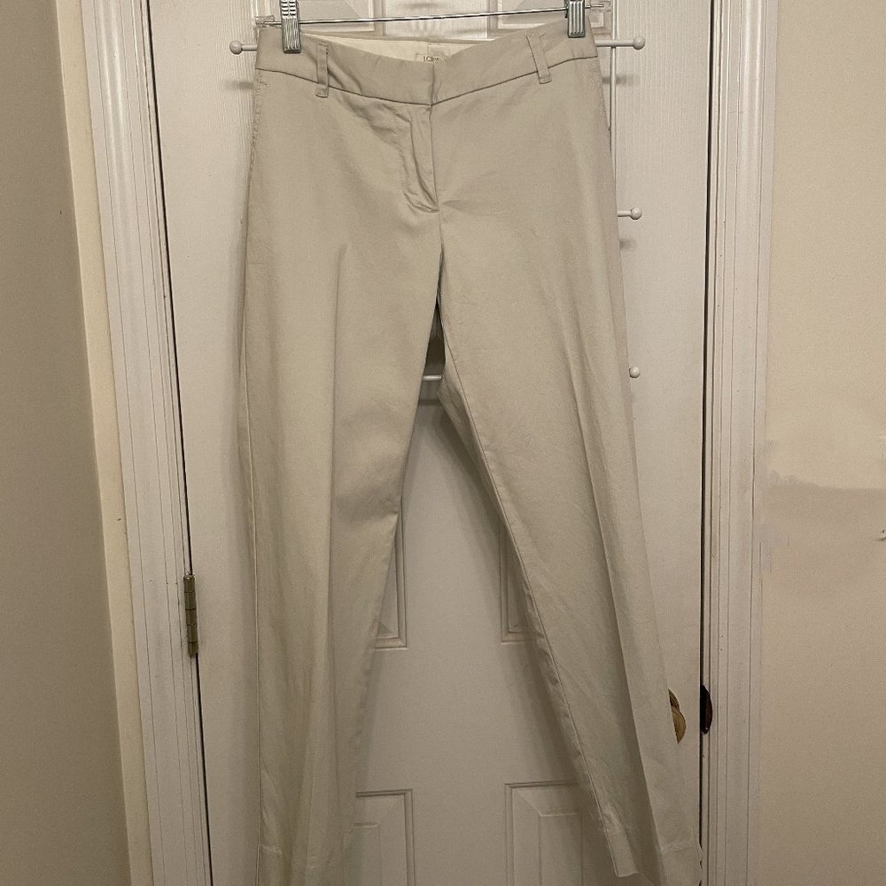 J.Crew Factory Ankle Chino Pants - size 6 - Light Stone